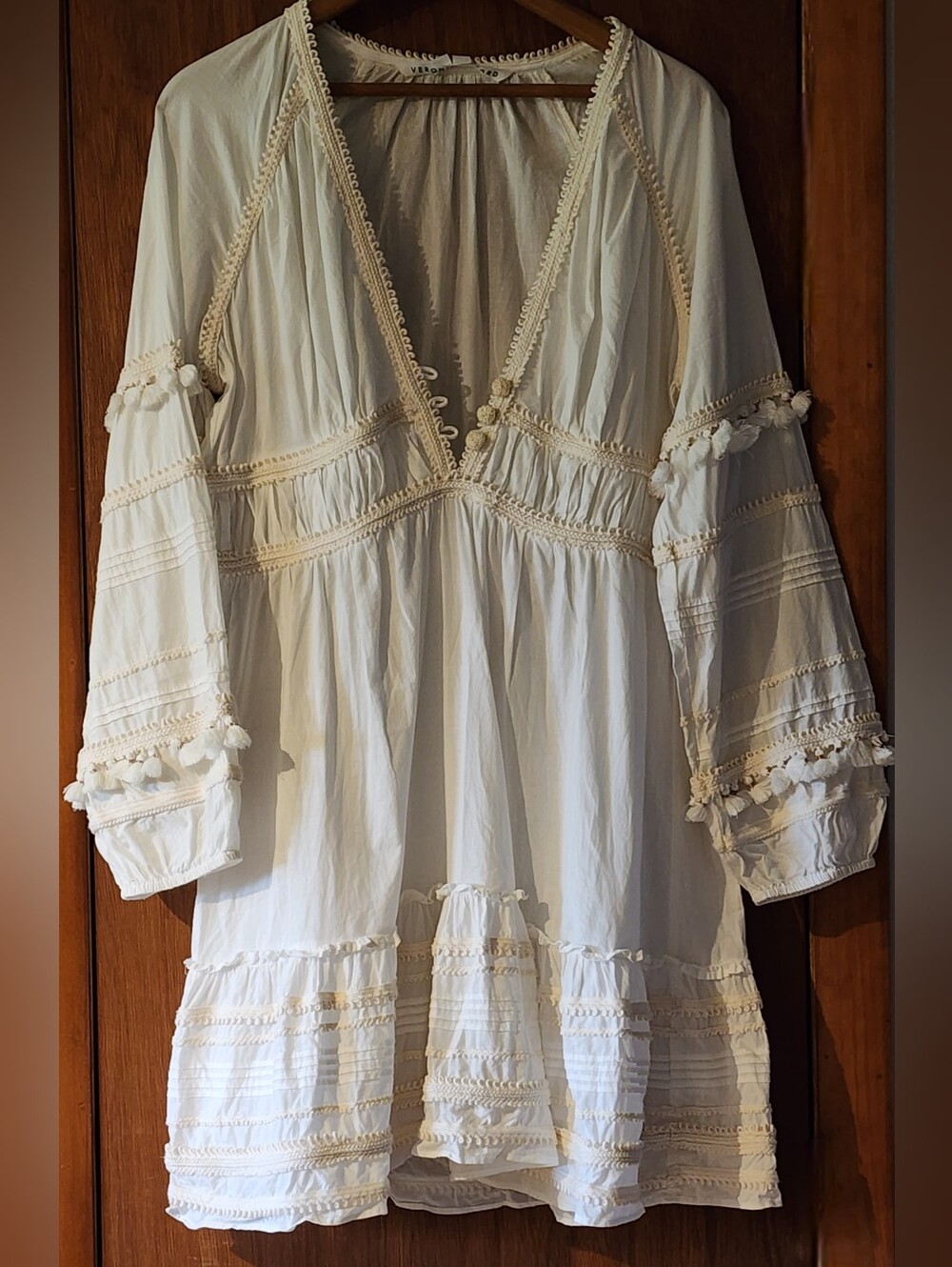 Veronica Beard Cotton Dress Sz L